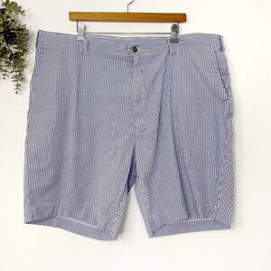 POLO • Mens blue & White stripes short